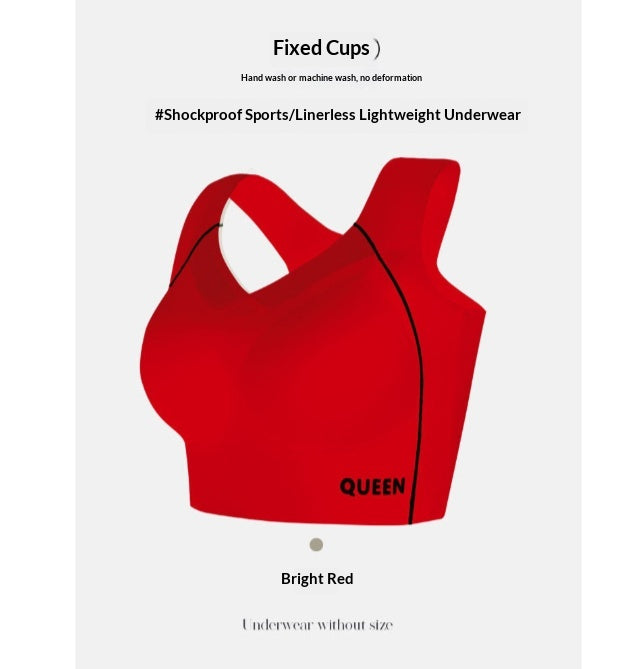 Seamless Wireless High-Support Sports Bra