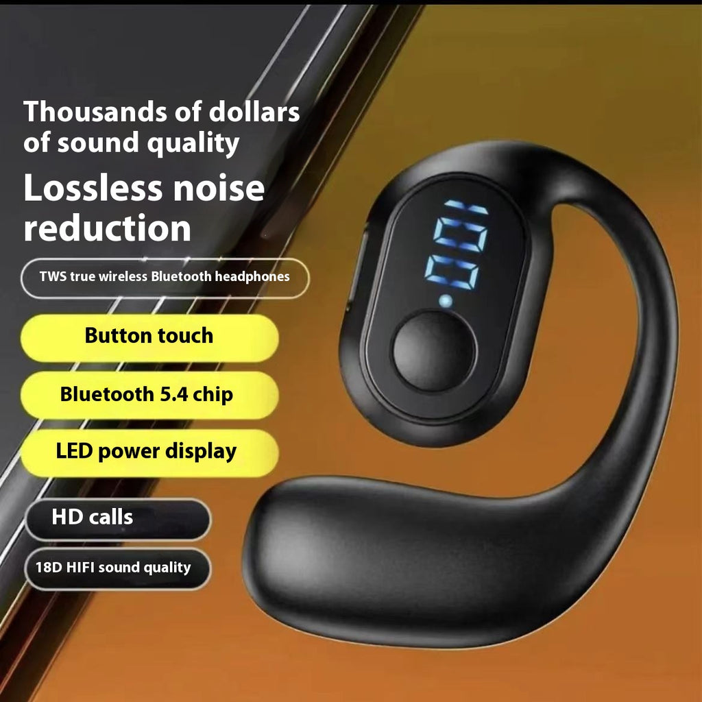 Business Wireless Headset Ear-mounted Non In-ear Smart Digital