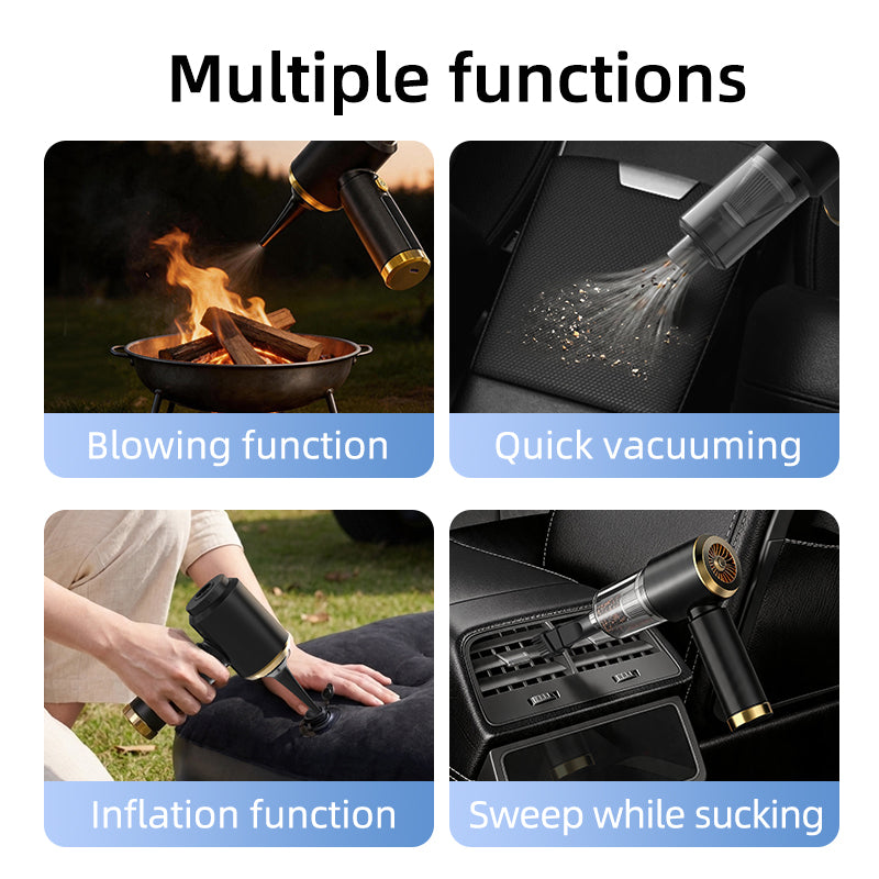 Cordless Handheld Car Vacuum – 3000Pa Suction