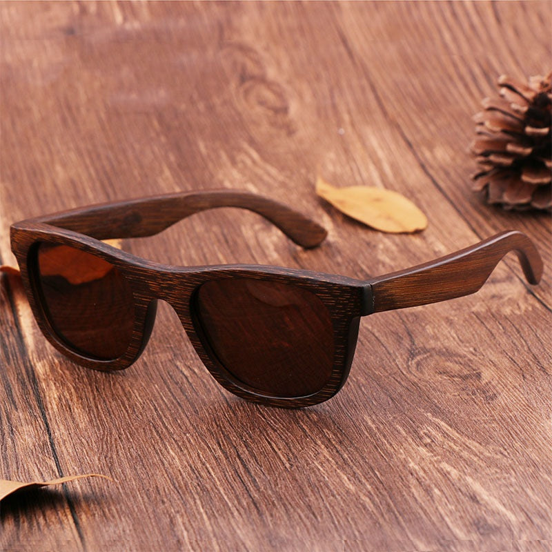 Bamboo Wood Polarized Sunglasses – Retro Unisex