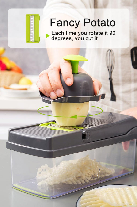 15-in-1 Vegetable Chopper & Dicer with Container