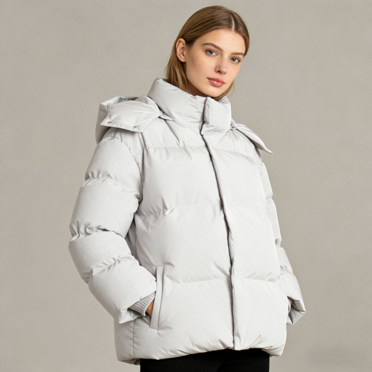 Men's Hooded Loose-Fit Cotton Jacket
