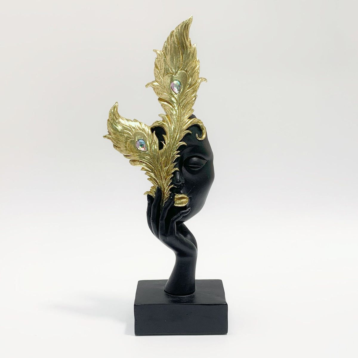 Modern Resin Face Sculpture Decor Figurine
