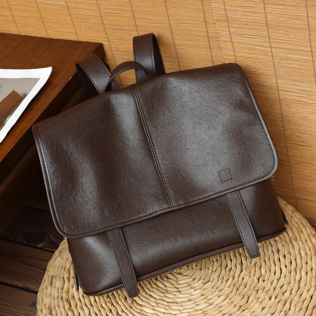 Vintage Genuine Leather Backpack for Women