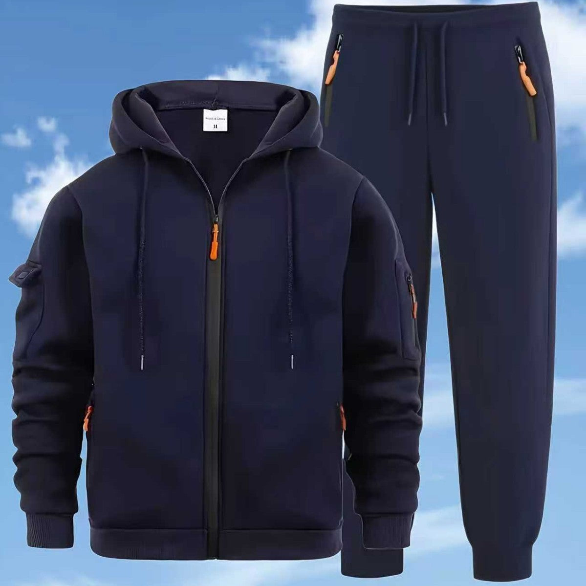 Men's Zip Hoodie & Jogger Tracksuit Set
