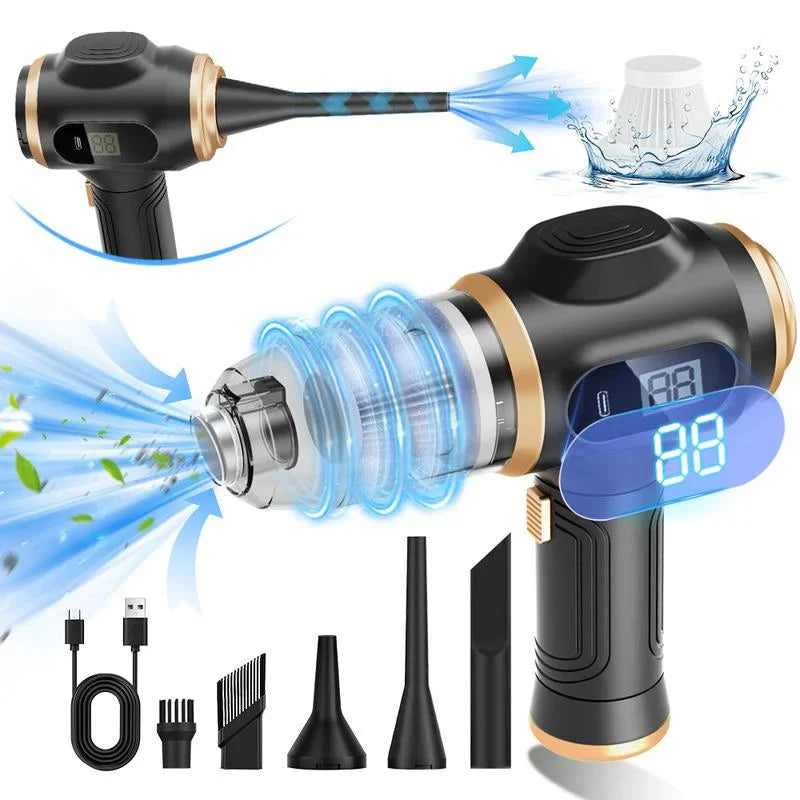 Cordless Portable Car Vacuum with Blower