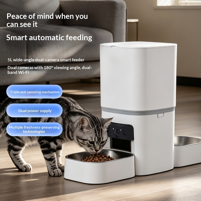 Smart Automatic Pet Feeder with App & Camera