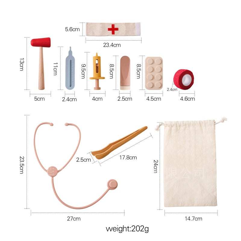 Children Play House Little Doctor Toy Stethoscope Educational