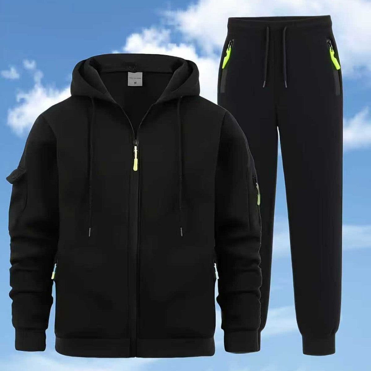 Men's Zip Hoodie & Jogger Tracksuit Set