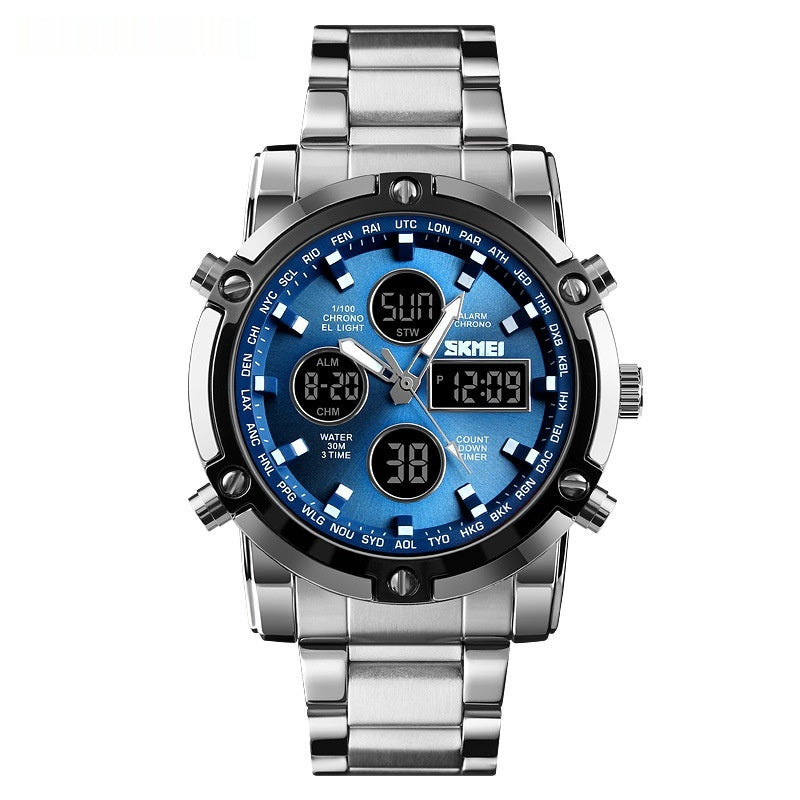 Men's Stylish Steel Band Quartz Watch