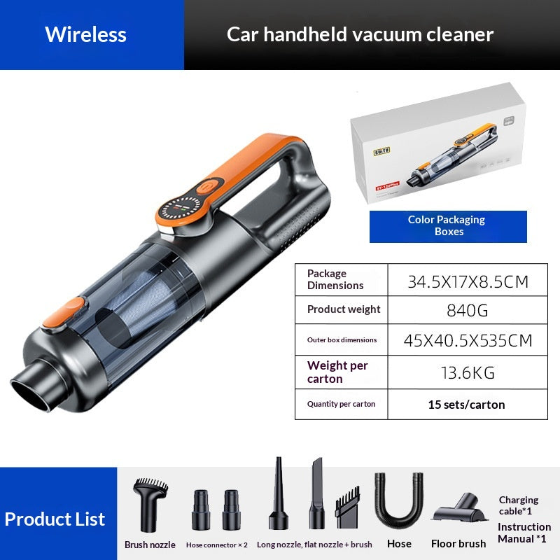 Cordless Handheld Car Vacuum – Strong Suction