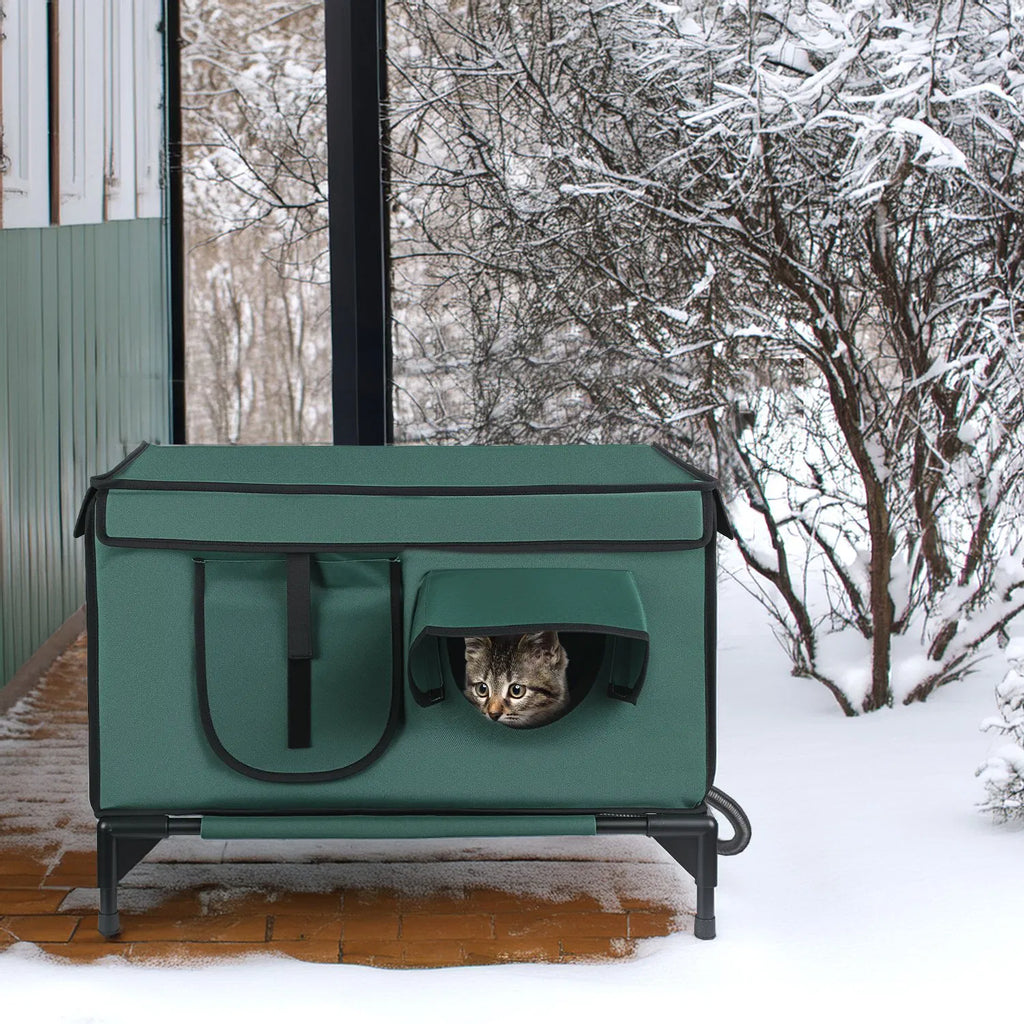 Heated Weatherproof Outdoor Cat House
