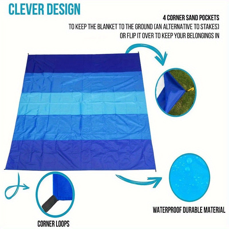 Extra-Large Sandproof Waterproof Beach Blanket