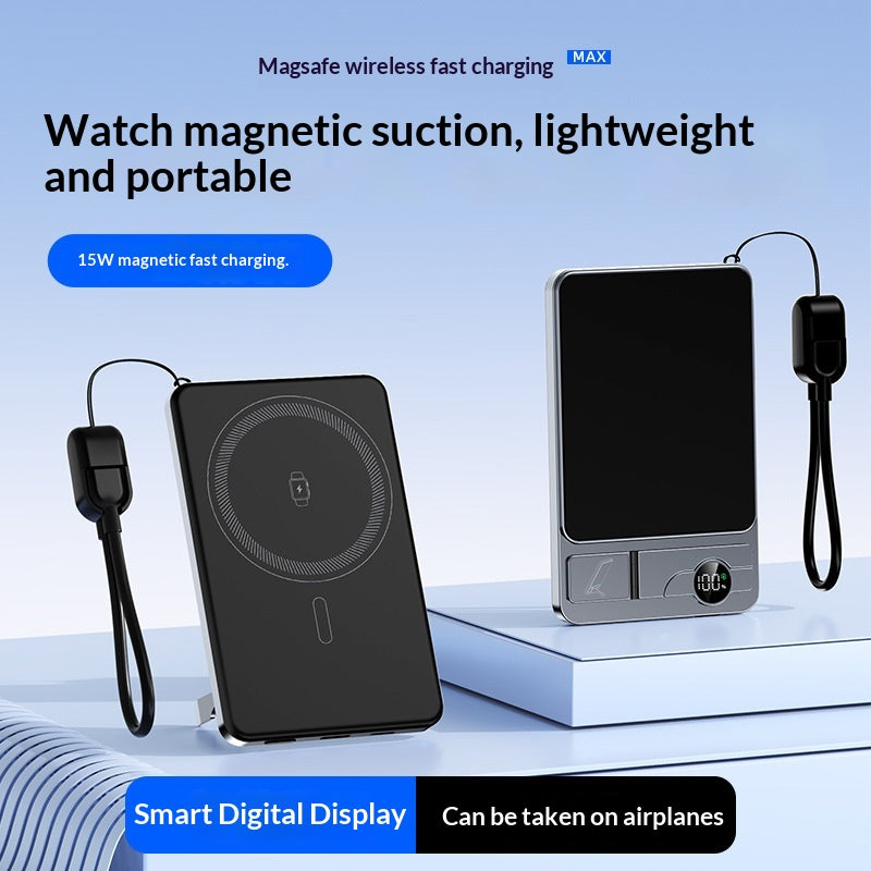 Magnetic Wireless Power Bank with Stand – 5000/10000mAh