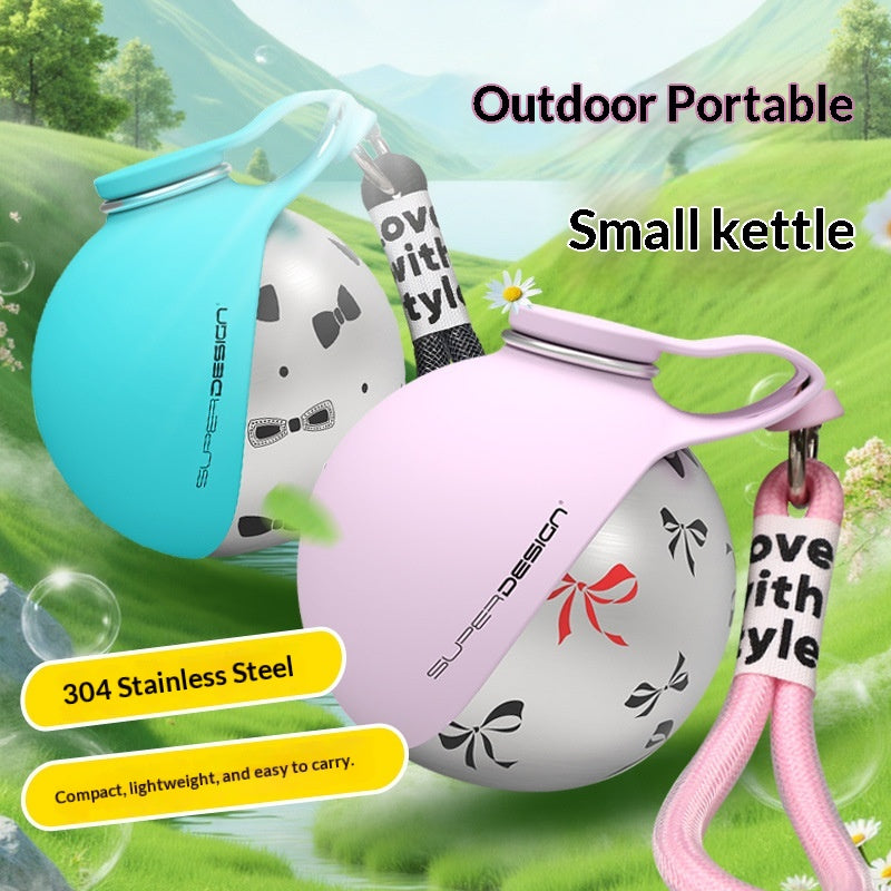 Creative Portable Outdoor Pet Stainless Steel Water Cup Small