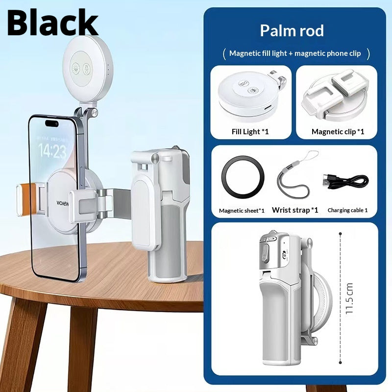 Magnetic Selfie Stick Tripod with Zoom