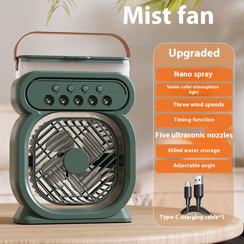 3 In 1 Portable Air Conditioner Evaporative Cooler LED Night