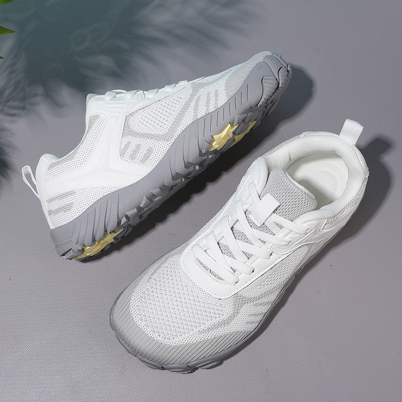 Breathable Flyknit Non-Slip Walking & Fitness Shoes