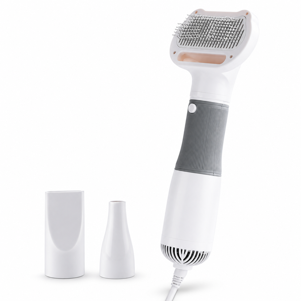 3-in-1 Pet Hair Dryer & Slicker Brush