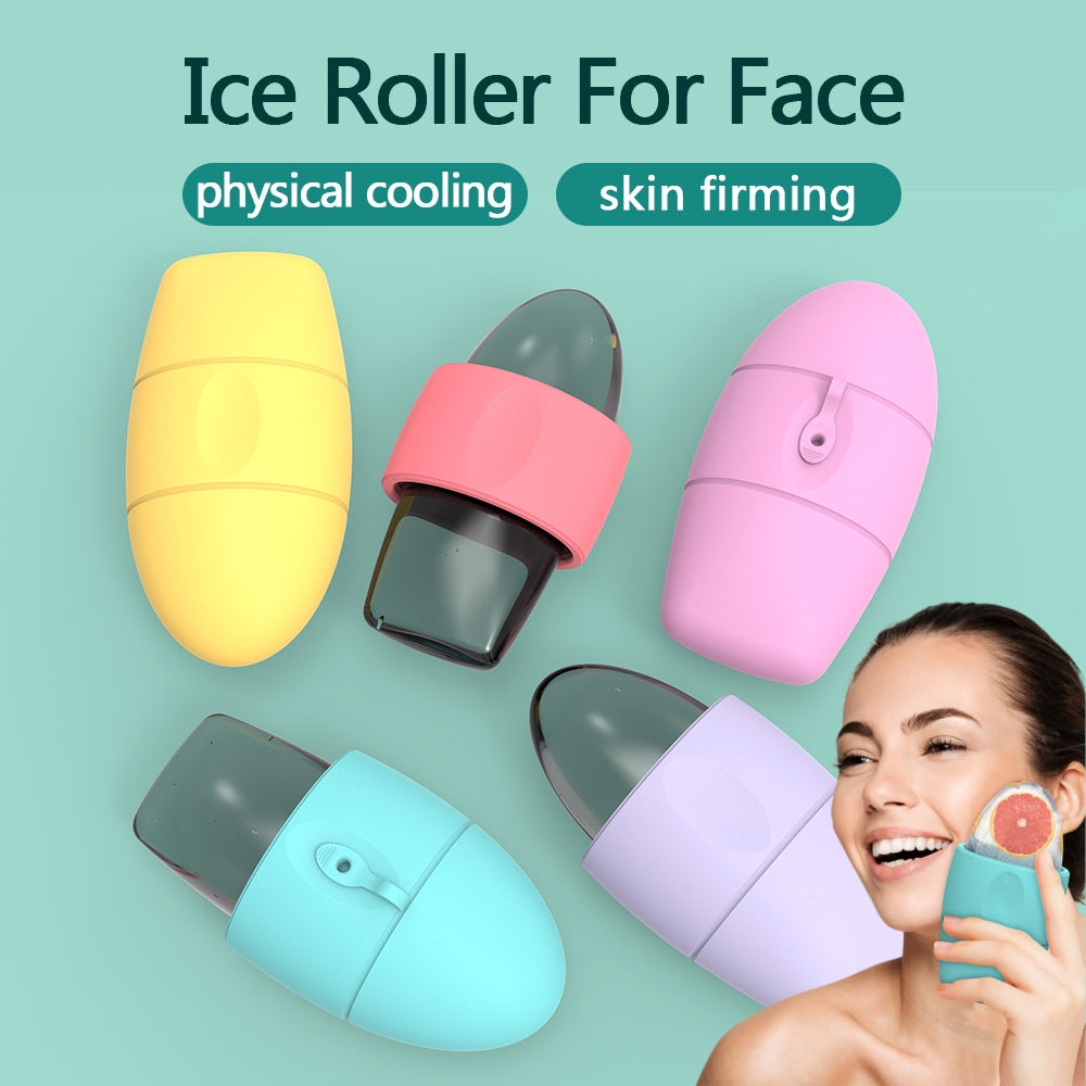Silicone Ice Face Roller Contour Shrink Pores Remove Dark