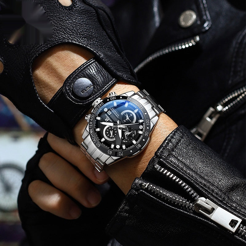 Classic Minimalist Steel Quartz Watch for Men
