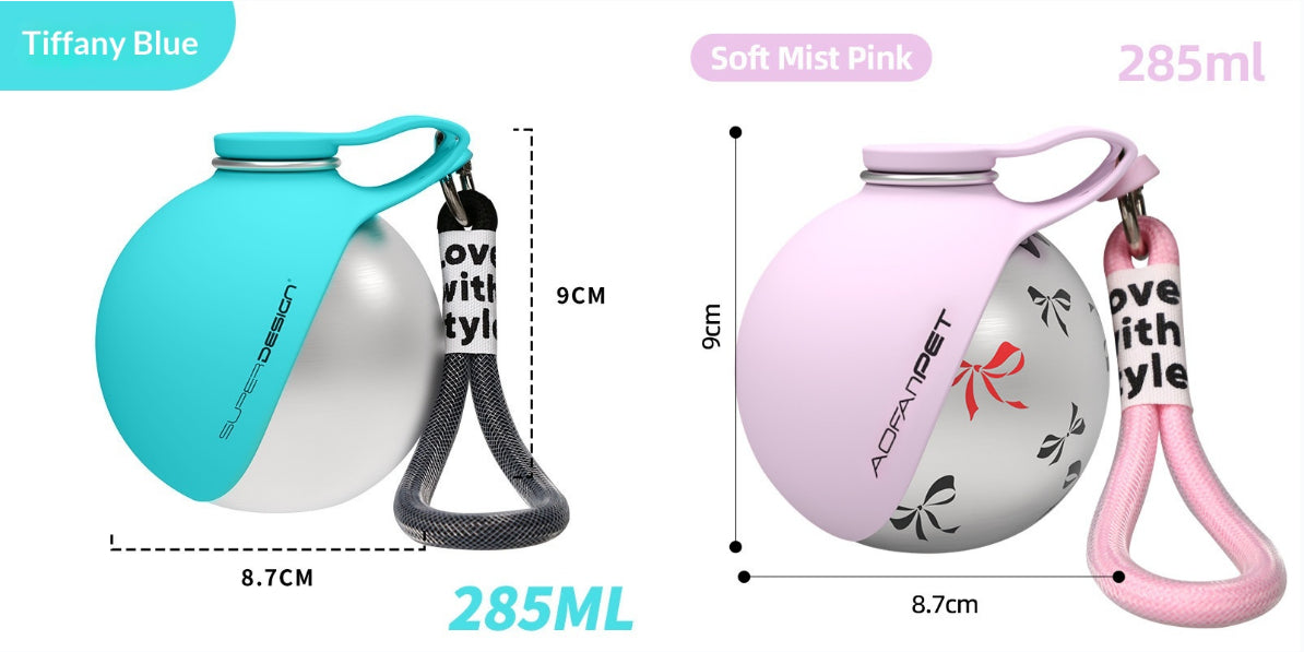 Creative Portable Outdoor Pet Stainless Steel Water Cup Small