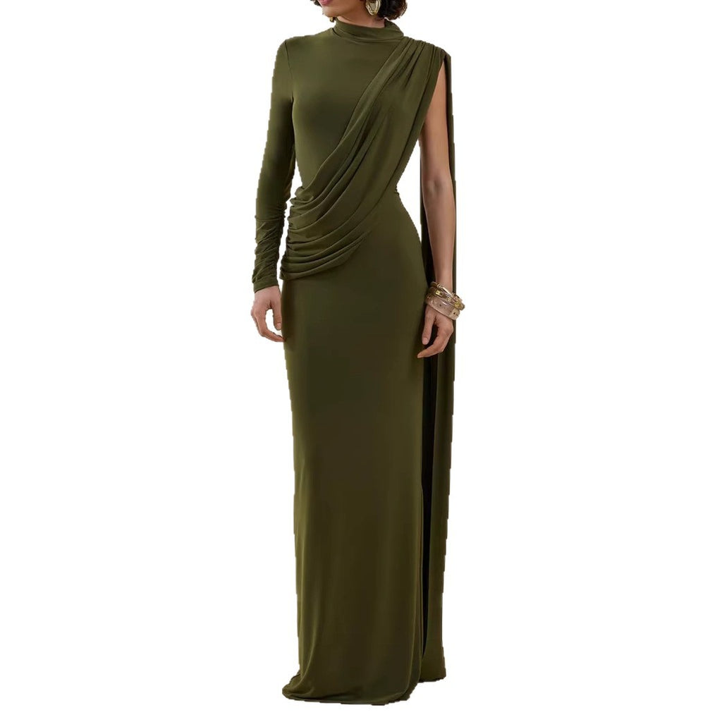 Elegant Asymmetric Sleeveless Sheath Dress