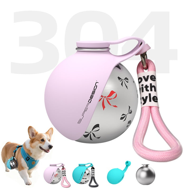 Creative Portable Outdoor Pet Stainless Steel Water Cup Small