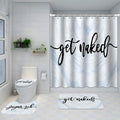 Shower Curtain & Bath Mat Set