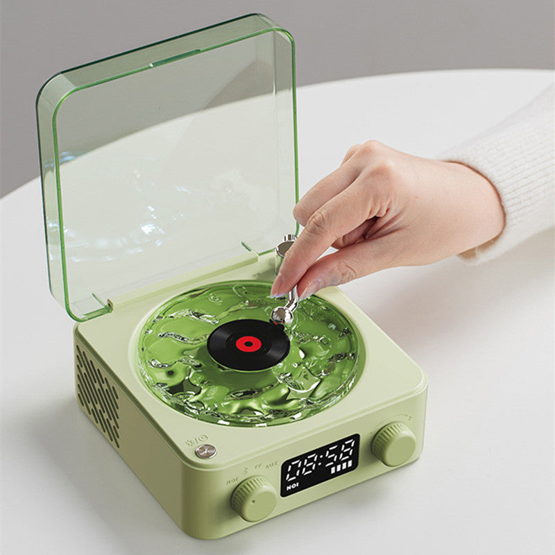 Retro Turntable Speaker Wireless Bluetooth-compatible 5.0