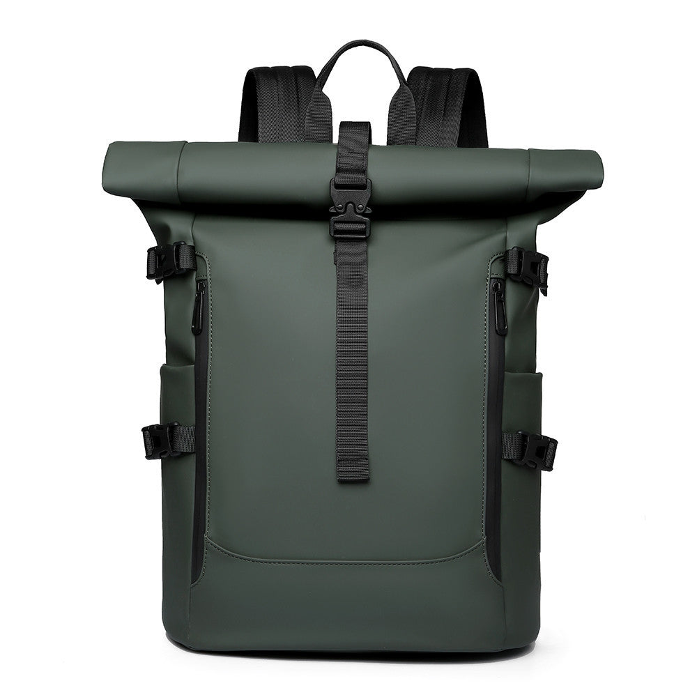 Roll-Top Waterproof Travel Backpack