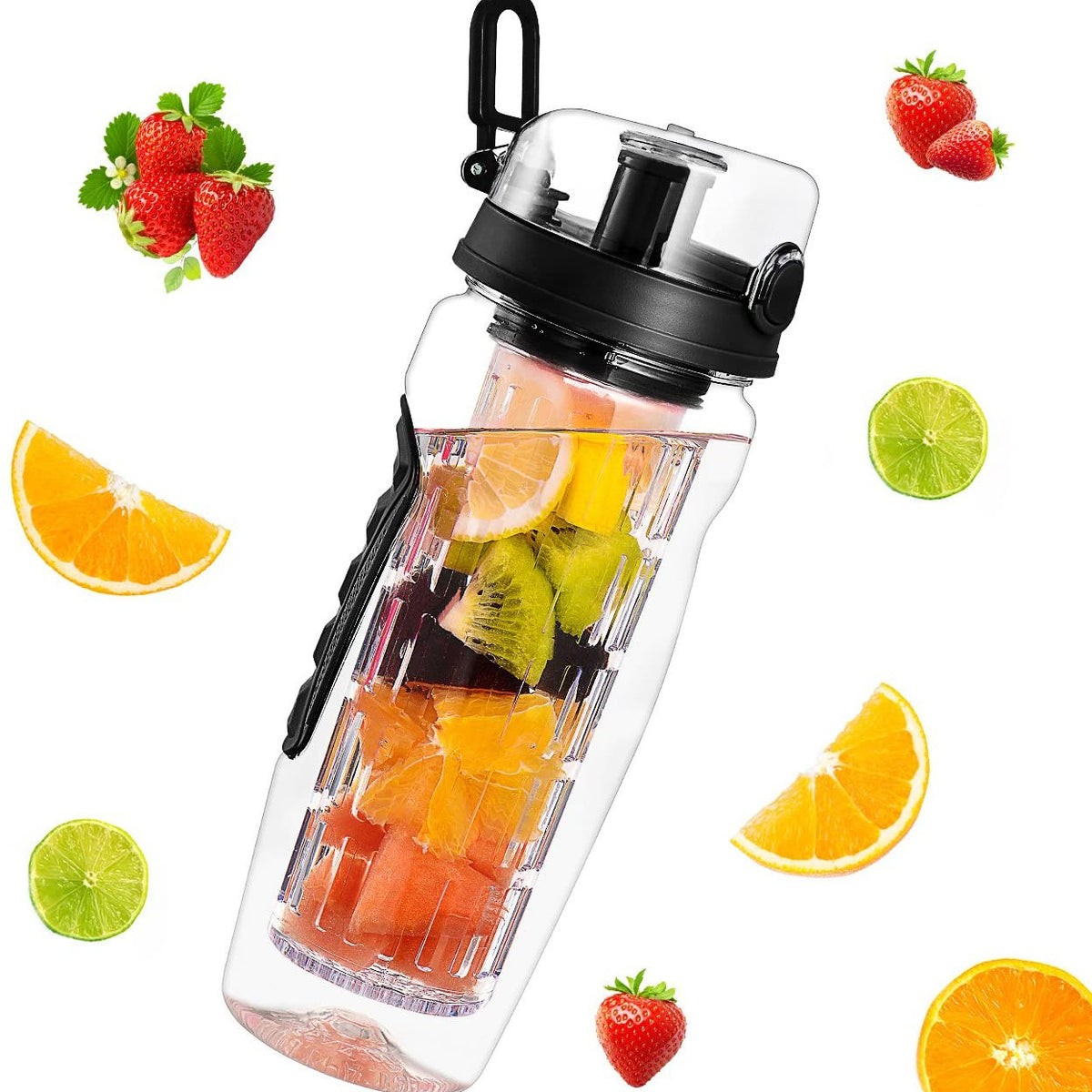 32Oz Fruit Infusing Infuser Water Bottle BPA Plastic Sport